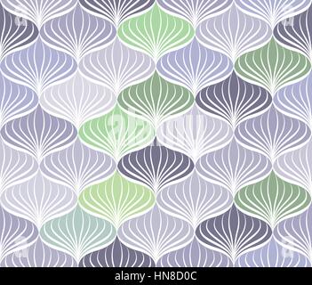 Abstract vector nahtlose Muster. floralen Linie Swirl geometrische Struktur. Stilvolle abstrakte Zier Hintergrund Stock Vektor