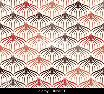 Abstract vector nahtlose Muster. floralen Linie Swirl geometrische Struktur. Stilvolle abstrakte Zier Hintergrund Stock Vektor