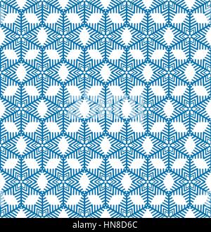 Zusammenfassung nahtlose Muster mit kreisförmigen ornament Swirl geometrische Orientalische doodle Textur. Dekorative Schneeflocken Mosaik Hintergrund. Stock Vektor