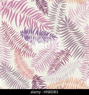 Abstrakt floral nahtlose Muster mit Blättern Swirl floral doodle Textur. Zierpflanzen wave Anlage Hintergrund. Stock Vektor