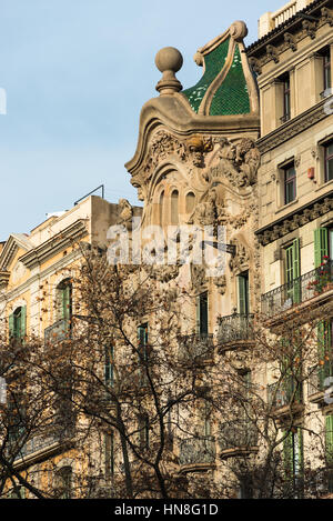 Moderne Architektur auf Diagonal Avenue, Barcelona, Spanien Stockfoto