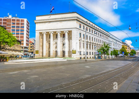 Architektur in der Stadt Zagreb, schöne Aussicht. Stockfoto