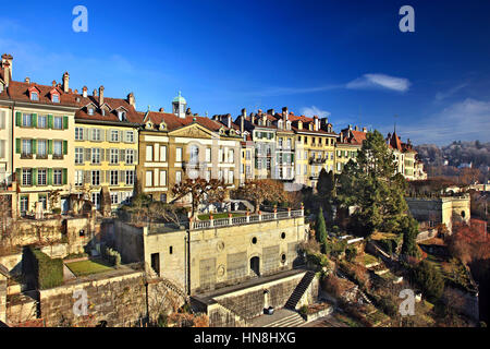 Eingeschränkte Sicht auf die Altstadt ("Altstadt") Bern, Schweiz. Stockfoto