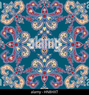 Abstrakt floral nahtlose Muster. Geometrische floralen ornament Textur. Oriental Flower ethnischen Hintergrund. Stock Vektor