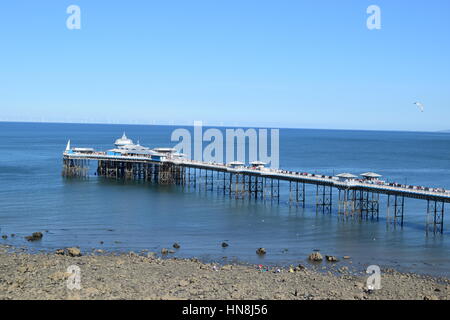 Llandudno Pier, Llandudno, Nordwales Stockfoto