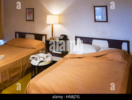 National Civil Rights Museum, Memphis. Die Zimmer im Lorraine Motel in dem Martin Luther King Jr. aufhielt, als er am 4. April 1968, Memphis, Tennessee, USA erschossen wurde Stockfoto