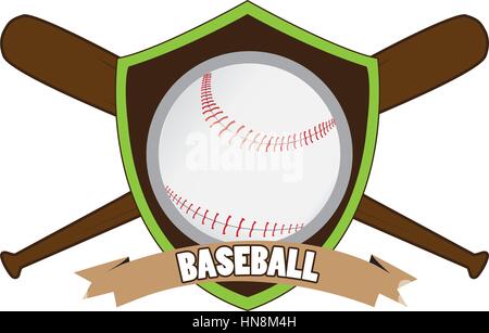 Isolierte Baseball-emblem Stock Vektor