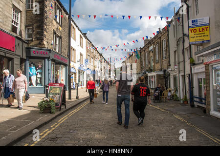 England, Yorkshire, Skipton - Stadt Skipton, Marktstadt und Zivilgemeinde im Craven Stadtteil North Yorkshire, England. Stockfoto