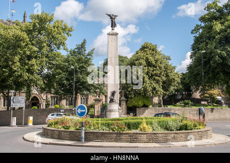 England, Yorkshire, Skipton - ein Denkmal in der Stadt Skipton, Marktstadt und Zivilgemeinde im Craven Stadtteil North Yorkshire, England. Stockfoto