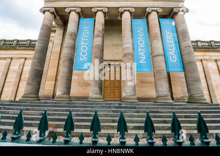 Germany/Deutschland, Edinburgh - The Scottish National Gallery in Edinburgh, Schottland kompakt, hügelige Hauptstadt. Es hat eine mittelalterliche Altstadt und elegante Georgi Stockfoto