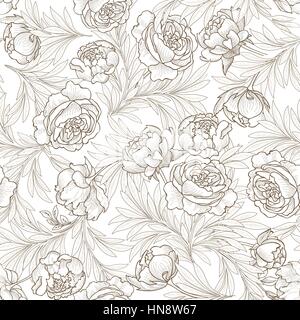 Nahtlose Hintergrund. floirish floralen Muster. Stock Vektor