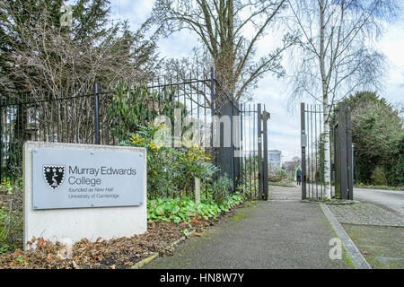 Murray Edwards (ehemals New Hall) College an der University of Cambridge, England. Stockfoto