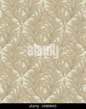 Florale nahtlose Hintergrund. Dekorative floirish Muster. Blätter ornament Damast Textur. Stock Vektor