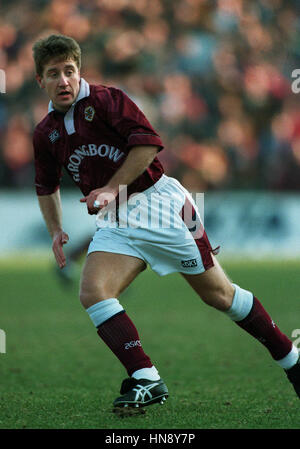 JOHN ROBERTSON HEART OF MIDLOTHIAN FC 21. Februar 1994 Stockfoto