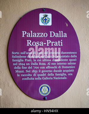 Palazzo Dalla Rosa Prati Bar und Bett & Frühstück Stockfoto