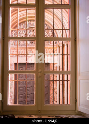 Fledermaus am Palazzo Dalla Rosa Prati, Parma Italien-Design Stockfoto