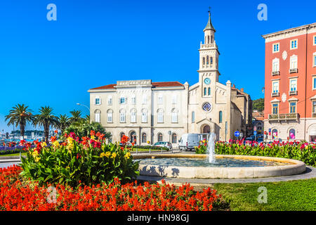 St. Franziskus Kirche in Kroatien Split Stadt Sehenswürdigkeiten. Stockfoto