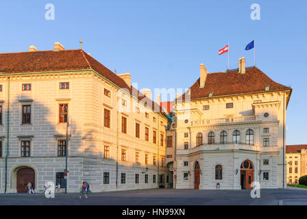 Wien, Wien, Alte Hofburg mit dem Sitz des Bundespräsidenten am Ballhausplatz, 01. Old Town, Wien, Österreich Stockfoto