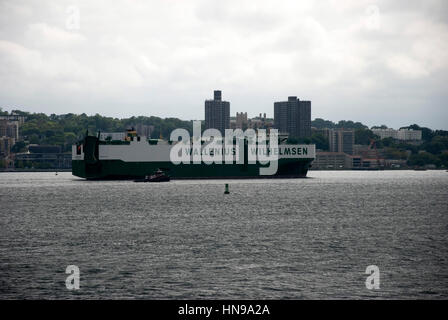 M/V Boheme Auto Transporter Hudson River NewYork Stockfoto