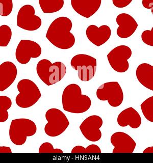 nahtlose dekorative Herzen Stock Vektor