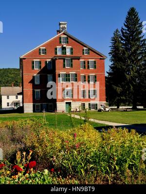 Hancock, Wohnheimen - September 17, 2014:1830 Brüder Wohnhaus im Hancock Shaker Village Stockfoto