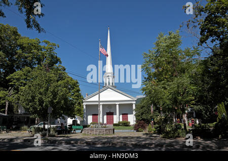 Der Niederländisch reformierten Kirche in Woodstock, Ulster County, New York, Vereinigte Staaten von Amerika. Stockfoto