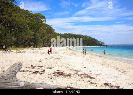 Murrays Strand und das Meer im Booderee Nationalpark, Jervis Bay Territory, Australien Stockfoto