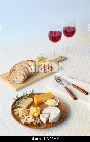 Verschiedene Käse Stockfoto
