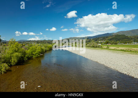 Hutt River, Upper Hutt, Wellington, Nordinsel, Neuseeland Stockfoto