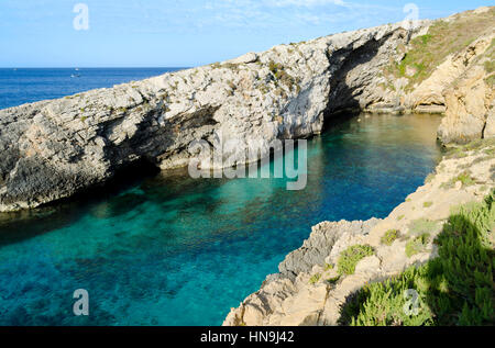 Einsamen Strand in Hondoq Ir-Rummien - Gozo, Malta Stockfoto