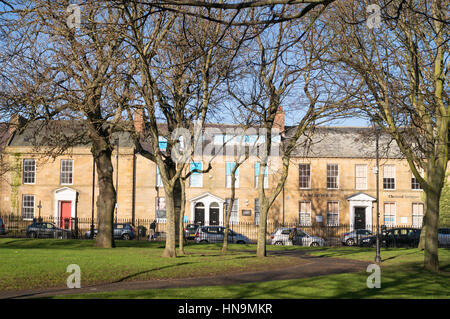 Georgische Häuser in Northumberland Square, North Shields, England, UK Stockfoto