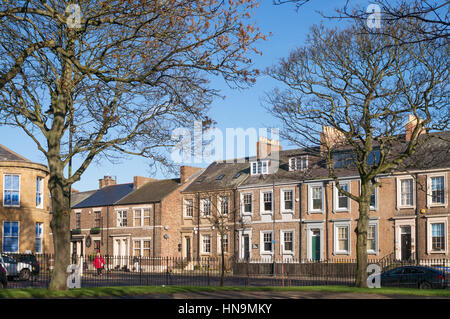 Periode Häuser in Northumberland Square, North Shields, England, UK Stockfoto