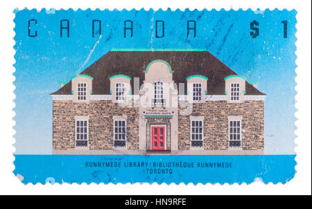 Kanada - CIRCA 1989: eine Briefmarke gedruckt in den Shows Runnyme