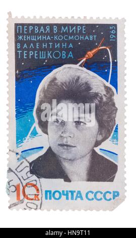 Russland - ca. 1963: Eine Briefmarke gedruckt in USSR zeigt Porträt von V Stockfoto