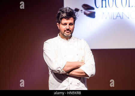 Mailand, Italien. 9. Februar 2017. Alessandro Servida Konditor. Bildnachweis: Mairo Cinquetti/Pacific Press/Alamy Live-Nachrichten Stockfoto