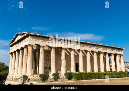 Tempel des Hephaistos, antike Agora, Athen, Griechenland Stockfoto