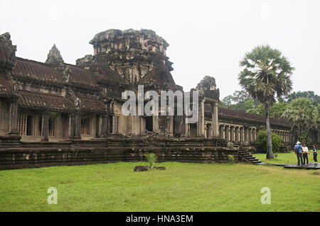 Angkor Wat Tempel Komplex Siem Reap, Kambodscha. Größte religiöse Bauwerk der Welt 162,6 Hektar. UNESCO-Welterbe Stockfoto