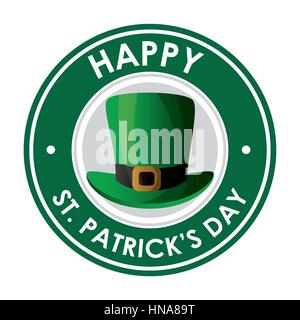 glücklich St. Patricks Tag Karte Vektor Illustration-design Stock Vektor