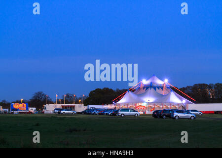 Billy smarts Zirkus Zelt, London, UK Stockfoto