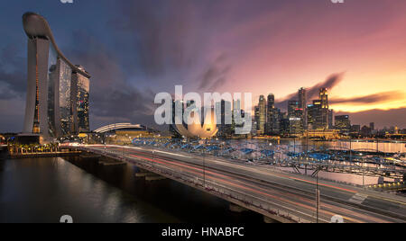 Singapur Stadtbild. Szenen rund um Singapur Stockfoto