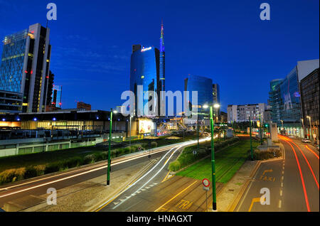 Mailand, Italien, Porta Nuova Bezirk Wolkenkratzer Stockfoto