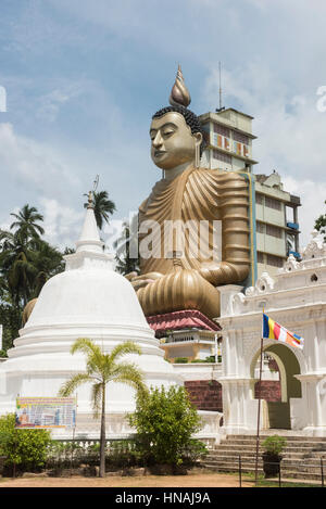 Wewurukannala Tempel mit der größte Buddha-Statue in Dickwella, Sri Lanka, Sri Lanka Stockfoto