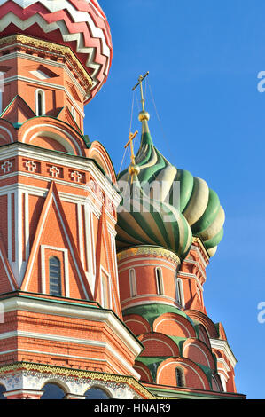 St. Basilius Kathedrale in Moskau auf dem Roten Platz. Stockfoto