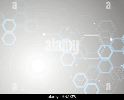 Absract Wissenschaft und Technik-Hintergrund. Stock Vektor