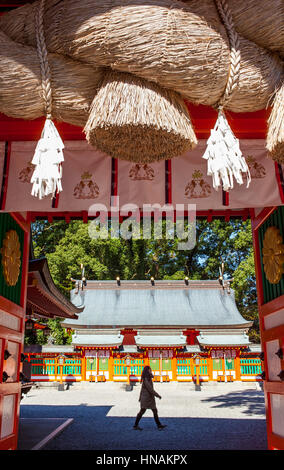 Kumano Hayatama Taisha Grand Shire, Shingu Dorf Kumano Kodo, Nakahechi route, Wakayama, Kinki, Japan. Stockfoto