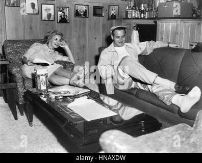 JOANNE WOODWARD & PAUL NEWMAN SCHAUSPIELERIN & SCHAUSPIELER (1960) Stockfoto