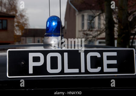 1971 Austin J4 "Black Maria" Polizei-Transporter Stockfoto