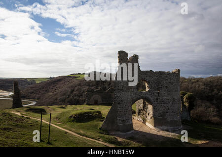 Pennard Castle, Gower - 2012 Stockfoto