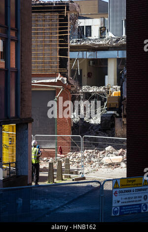 St David's Swansea Demolition - 2012 Stockfoto