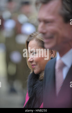 Datei-Luxemburg 24.11.208. Grande Herzogin Maria-Teresa im Rahmen der finnische Präsident offiziellen Besuch in Luxemburg Stockfoto